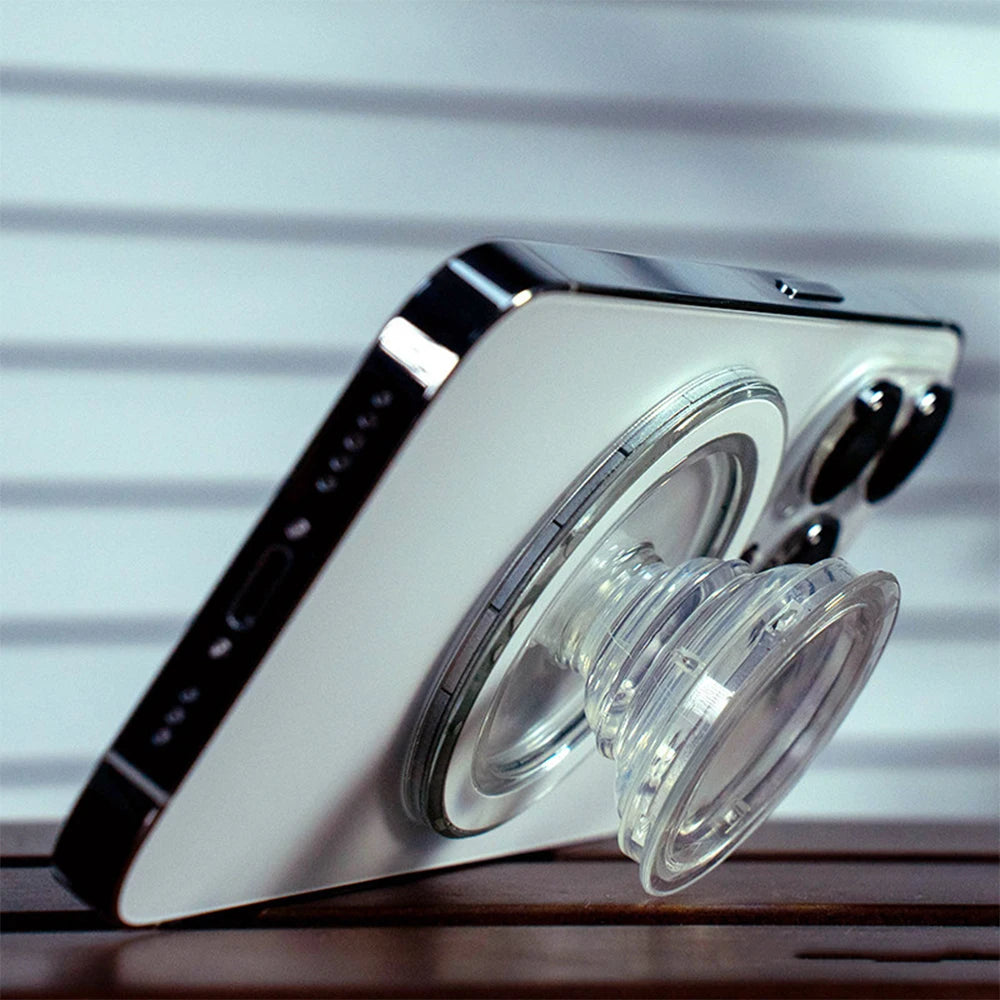 MagSafe Metal Glitter Ring Holder – 360° Rotating Magnetic Grip Stand