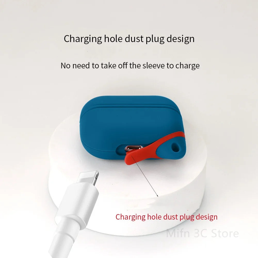 Waterproof Silicone Case for AirPods 4/Pro 2/3 – Universal Soft Cover