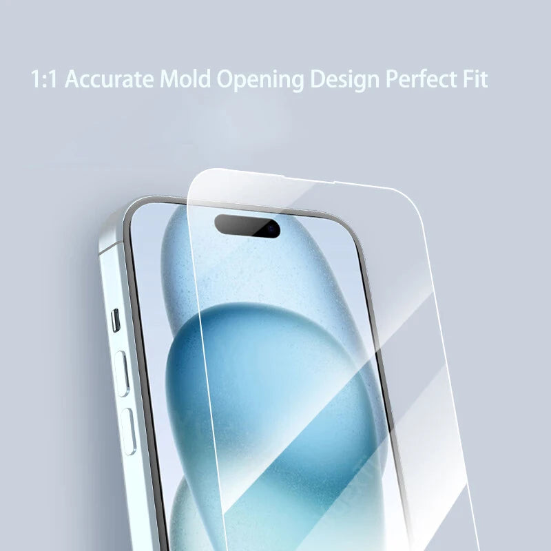 4-Pack Tempered Glass Screen Protectors for iPhone 7–16 Pro Max