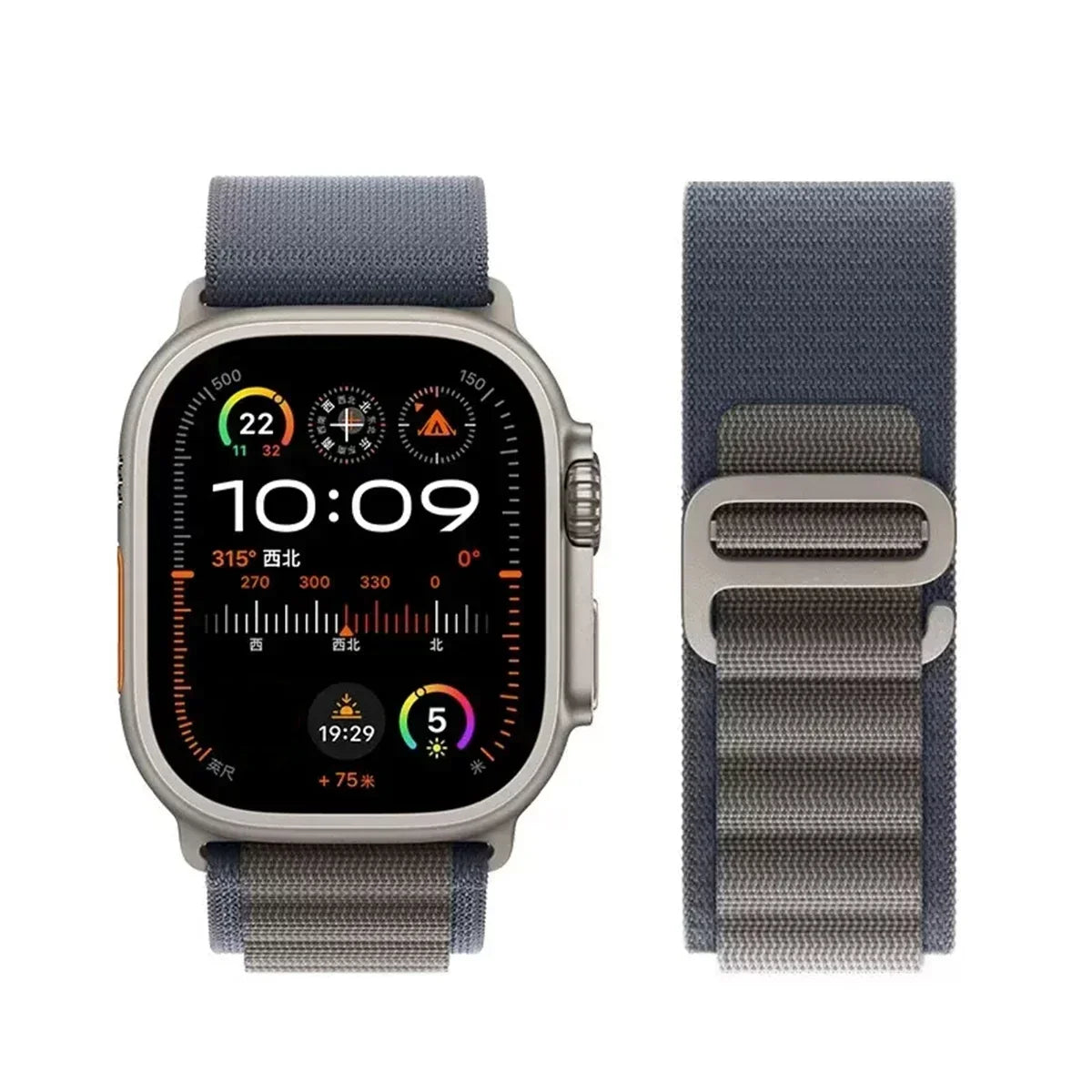 Alpine Nylon Strap for Apple Watch Bands 38-49mm - Ultra 2 Series 9 SE