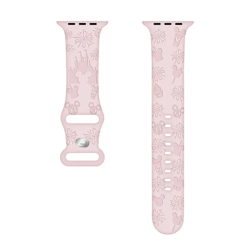 Engraved Silicone Solo Loop Band for Apple Watch Ultra, Series 9–1