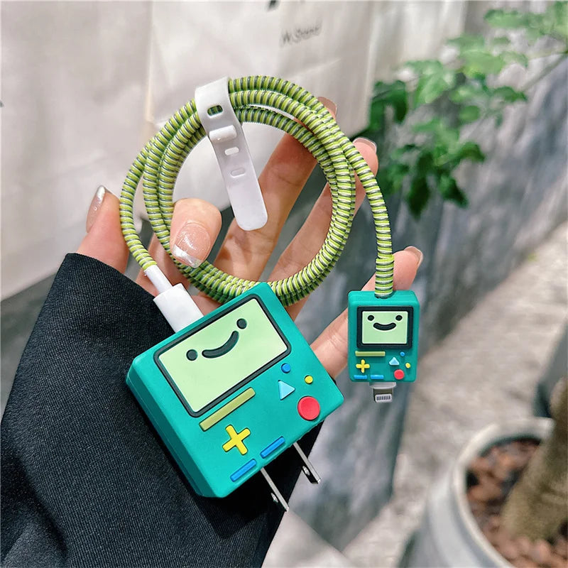 Korean Cute Game Console Silicone Charger Case for iPhone 18Wโ20W