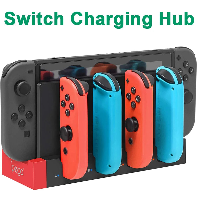 Joy-Con Charging Dock Station Hub for Nintendo Switch with USB Support