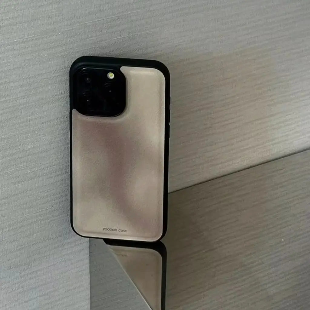 Retro Brown Gradient Leather Shockproof Case for iPhone 11–16 Pro Max