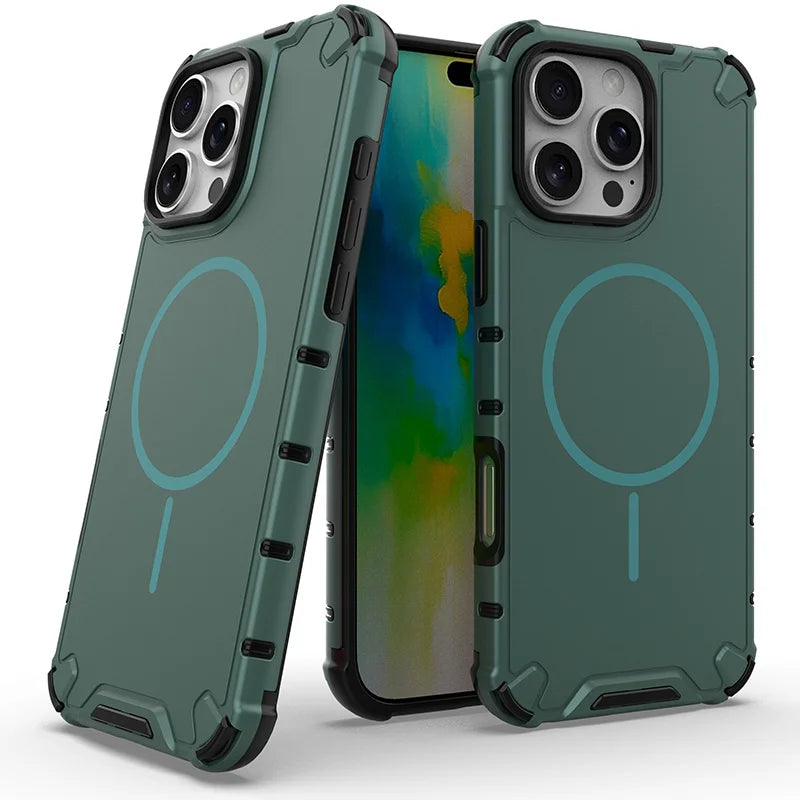 Luxury MagSafe Military-Grade Phone Case for iPhone 16 15 14 Pro Max