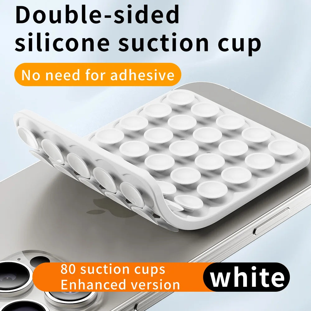 Double-Sided Silicone Suction Pad for Phones – Adhesive Rubber Mount