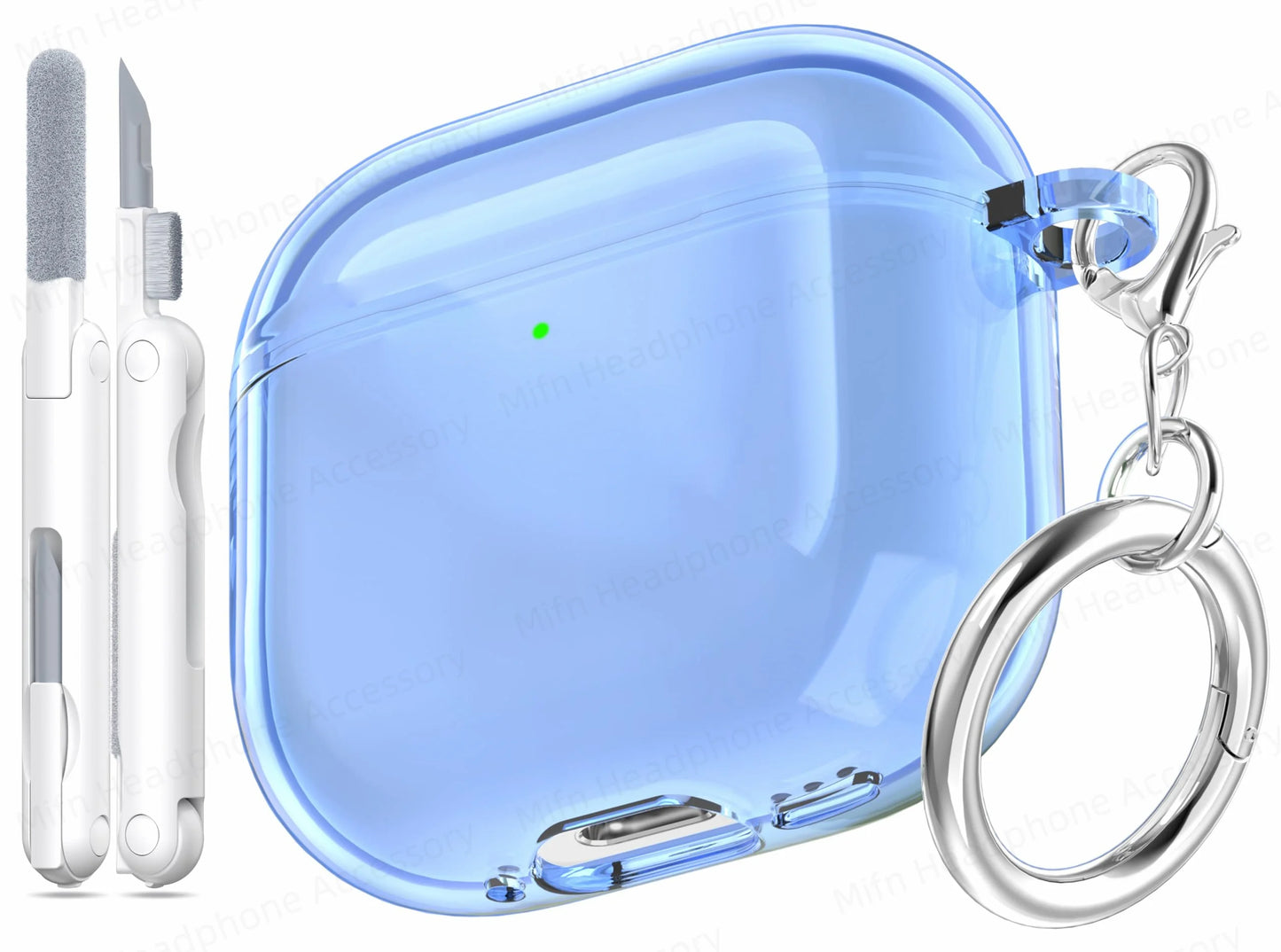 Electroplated Transparent Case for AirPods 4 – Shockproof Protective Cover