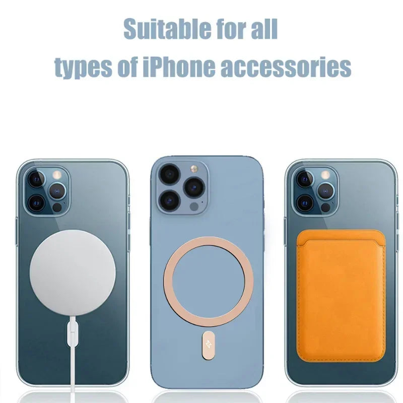 1β5pcs Metal Plate Ring for MagSafe Charger & Car Mount β iPhone 13β15