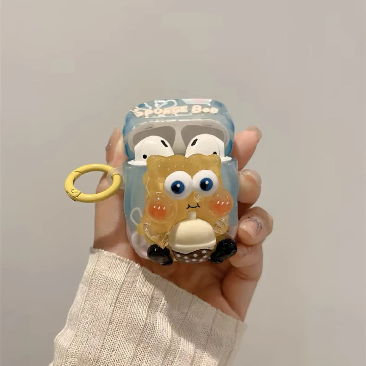 Cute Cartoon Candy Color Case for AirPods 4/3/2/1 & Pro/Pro2 with Hook