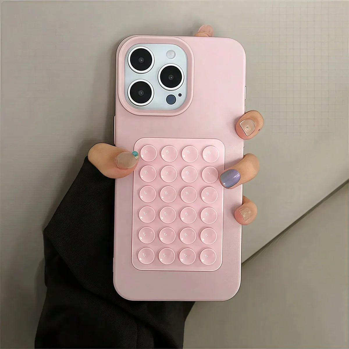 3D Suction Cup Shockproof Case for iPhone 13/12/11 Pro Max & Plus Models