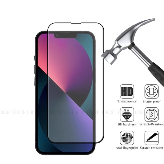 4-Pack Full Cover Tempered Glass Screen Protector for iPhone 16e – 9H HD