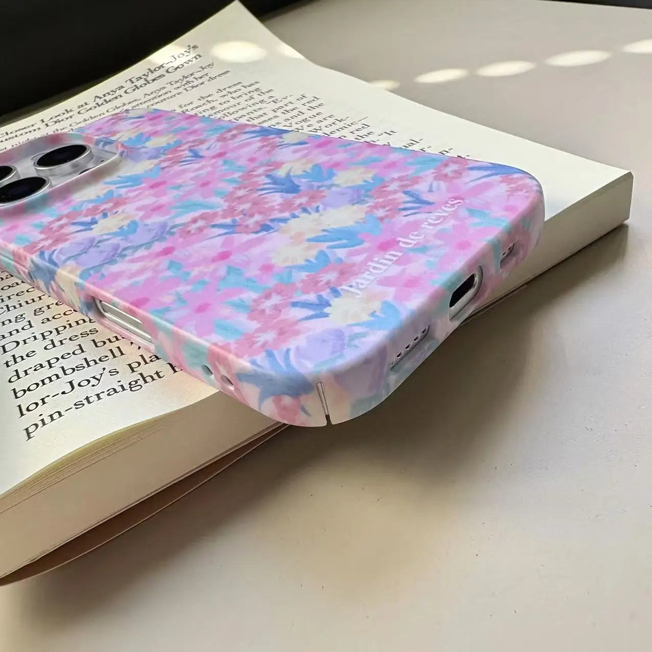 Floral Oil Painting Matte Case for iPhone 12–16 Pro Max