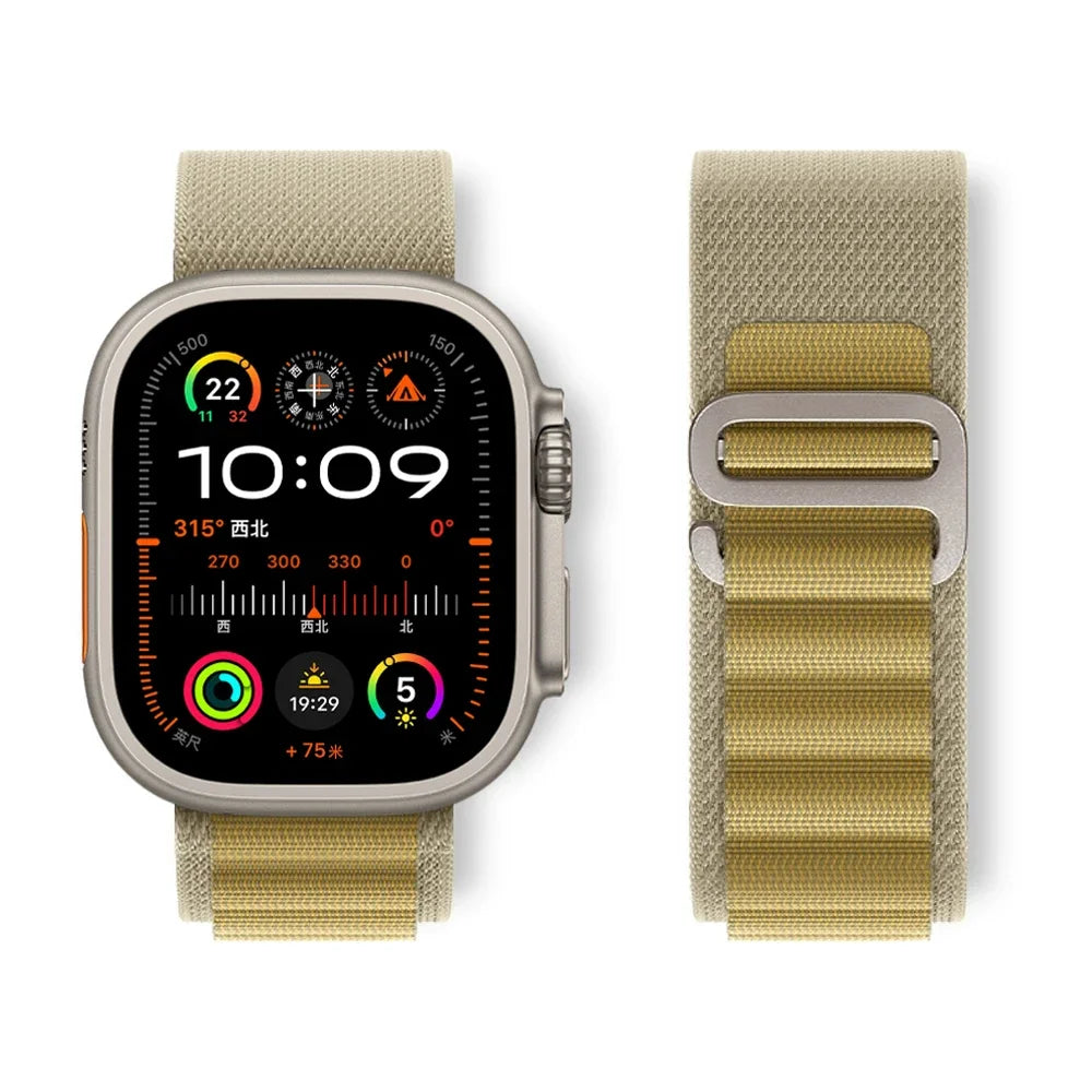 Alpine Loop Strap for Apple Watch Ultra 2 & Series 10–1, 38–49mm