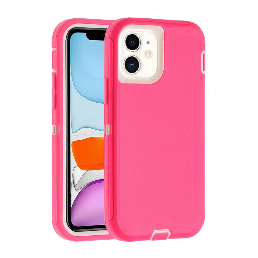 3-in-1 Armor Shockproof Case for iPhone 14/Plus/Pro Max/Mini