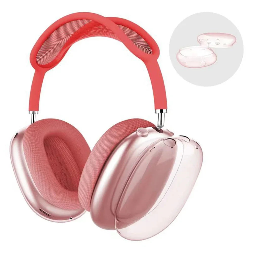 3D Transparent Anti-Scratch Case for AirPods Max - Soft Protective Cover