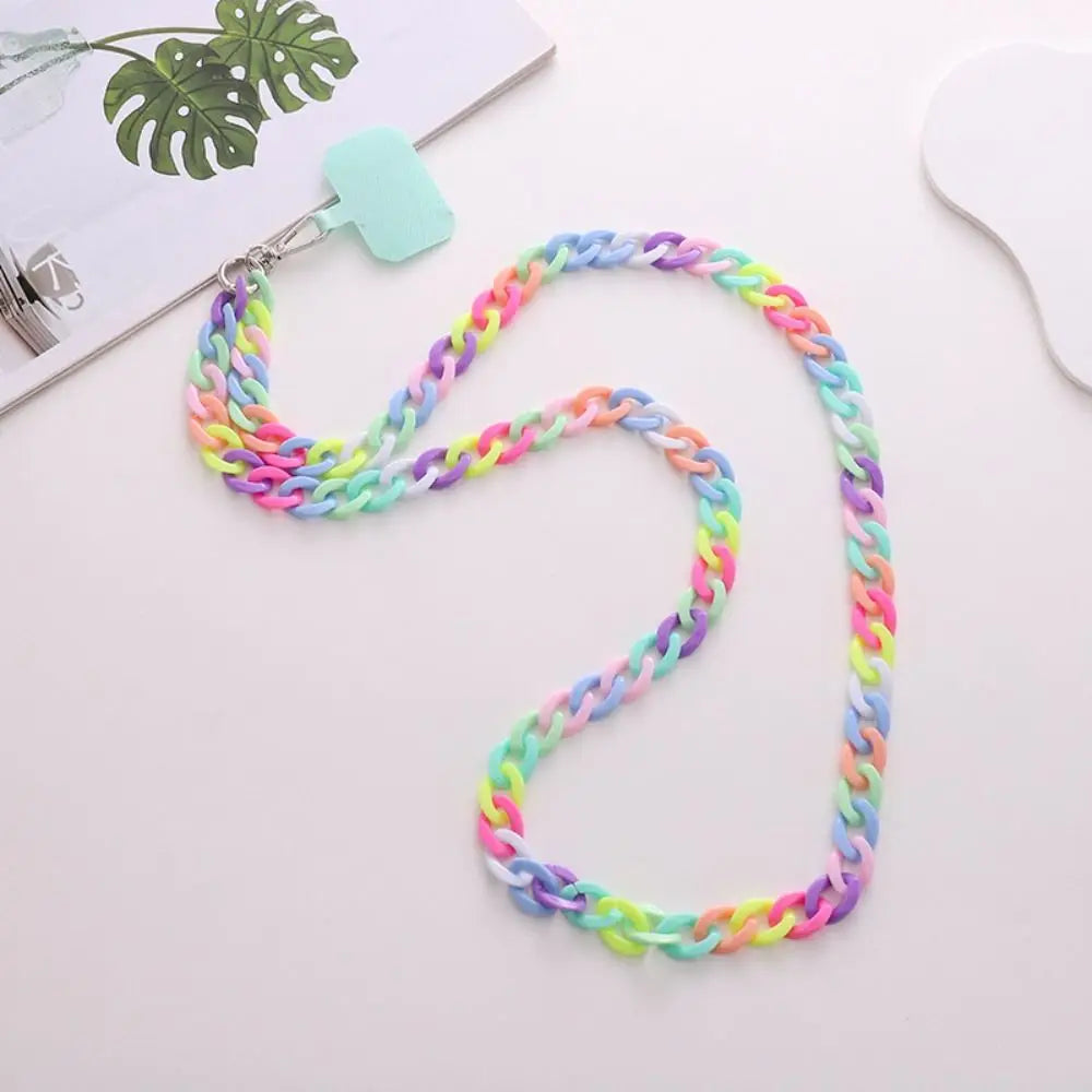 Colorful Crossbody Phone Strap Necklace with Card Slot for iPhone/Samsung