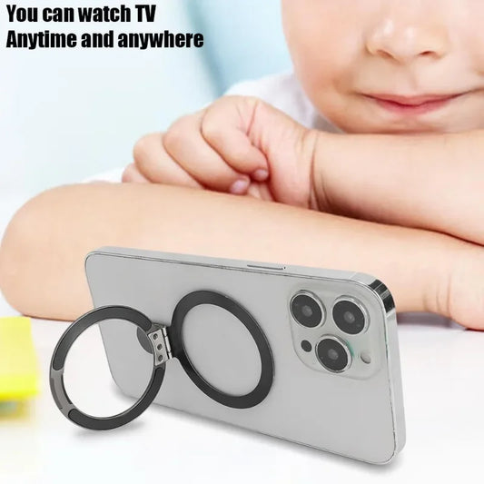 Magnetic Finger Ring Holder for iPhone 15 16 MagSafe Wireless Charging Stand