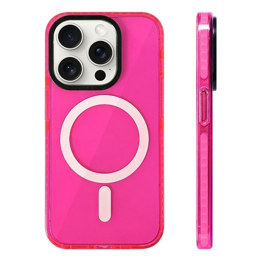 Transparent Neon MagSafe Case for iPhone 14 Pro Max/14 Pro