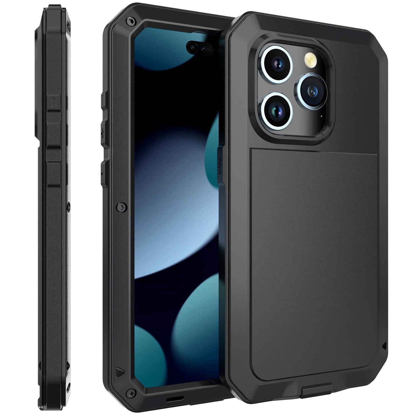 Heavy Duty Metal 360° Shockproof Case for iPhone 16 15 14 13 12 11 X
