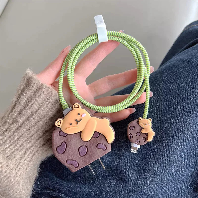 Korean Cute Game Console Silicone Charger Case for iPhone 18Wโ20W