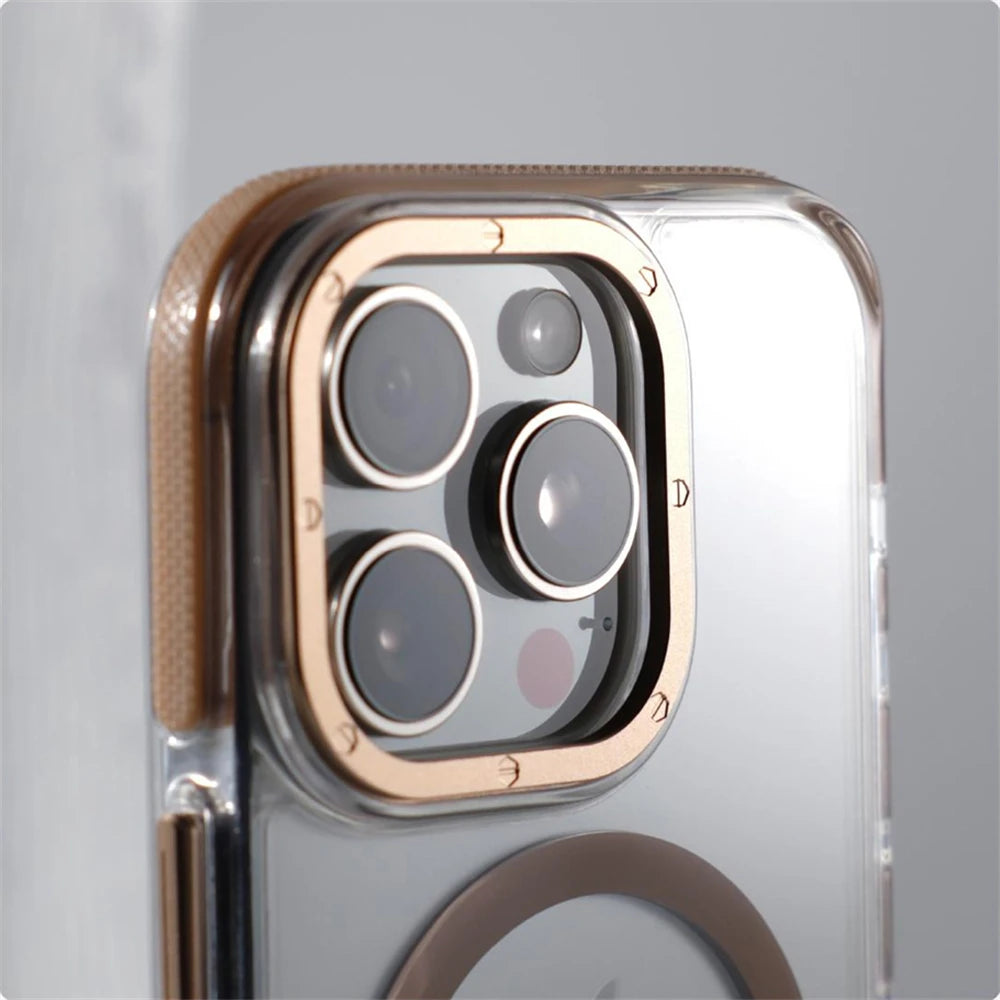 Magnetic Clear Armor Case for iPhone 16 15 Pro Max Plus – MagSafe