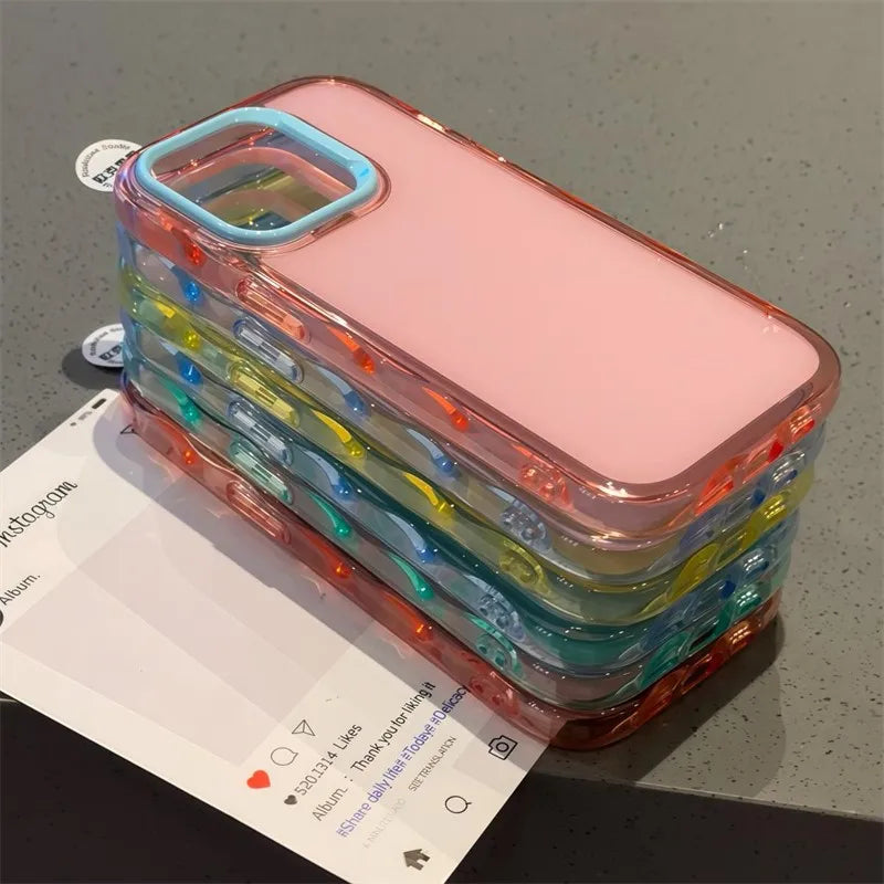 Luxury Jelly Candy Shockproof Case for iPhone 16–14 Plus Pro Max