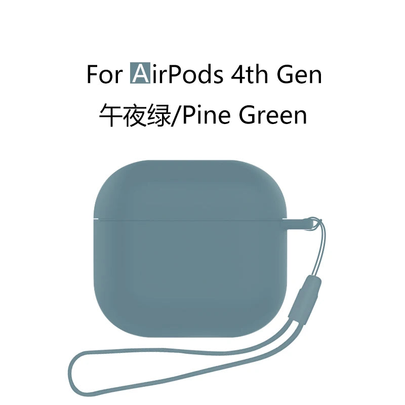 Silicone Case with Lanyard for AirPods 4 (2024) with Active Noise Canceling