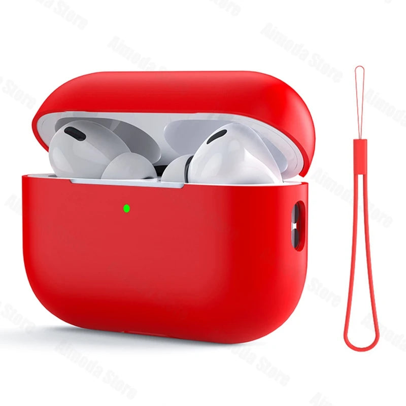 Liquid Silicone Case for AirPods Pro 2/3 – Soft Protective Earphone Cover