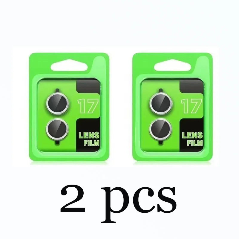 Metal Ring 3D Camera Lens Protector for iPhone 17 Full Cover