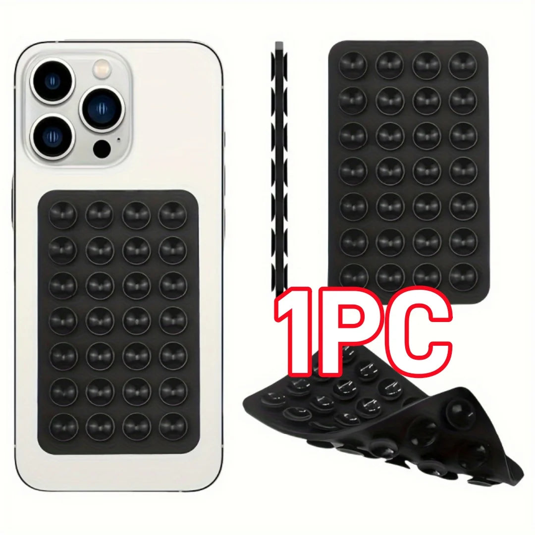 Double-Sided Silicone Suction Phone Holder – Hands-Free Universal Mount