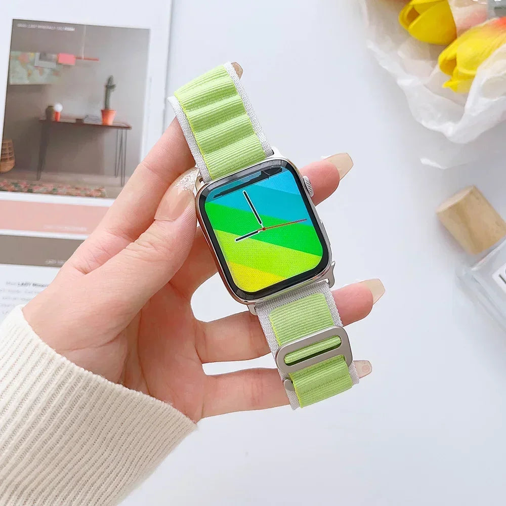 Alpine Nylon Strap for Apple Watch Bands 38-49mm - Ultra 2 Series 9 SE