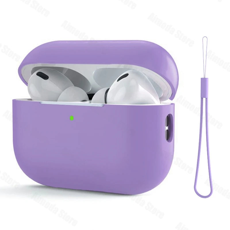 Liquid Silicone Case for AirPods Pro 2/3 – Soft Protective Earphone Cover