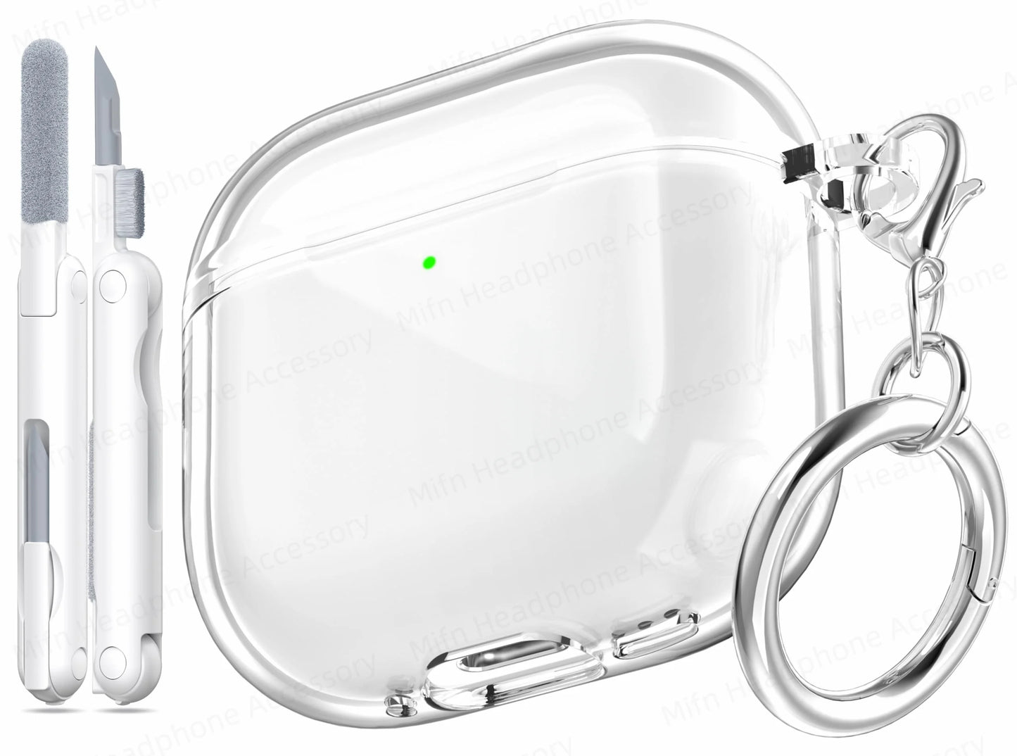 Electroplated Transparent Case for AirPods 4 – Shockproof Protective Cover