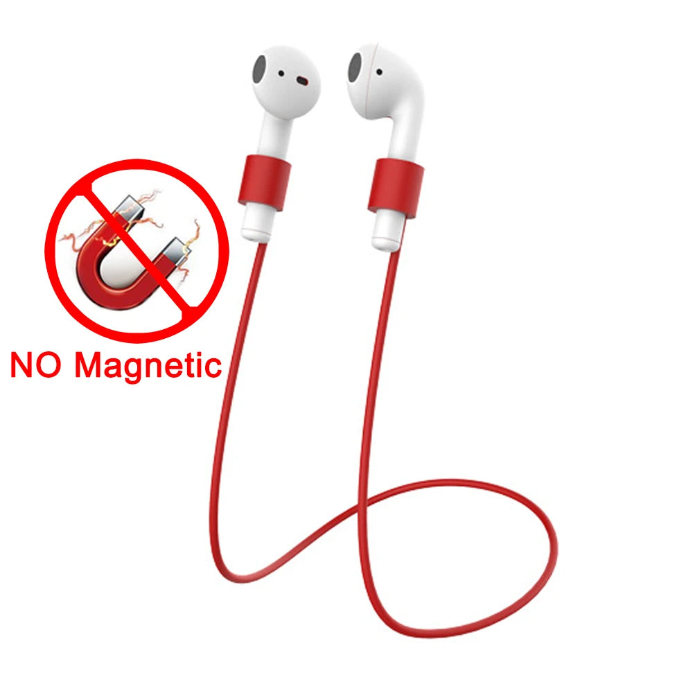 Soft Silicone Magnetic Anti-Lost Strap for AirPods Pro 1 2 3 Earphones