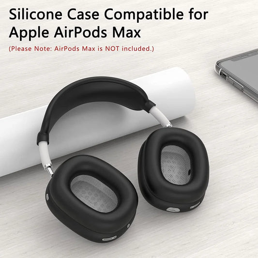Soft Silicone Protective Case for AirPods Max – Anti-Scratch Cover