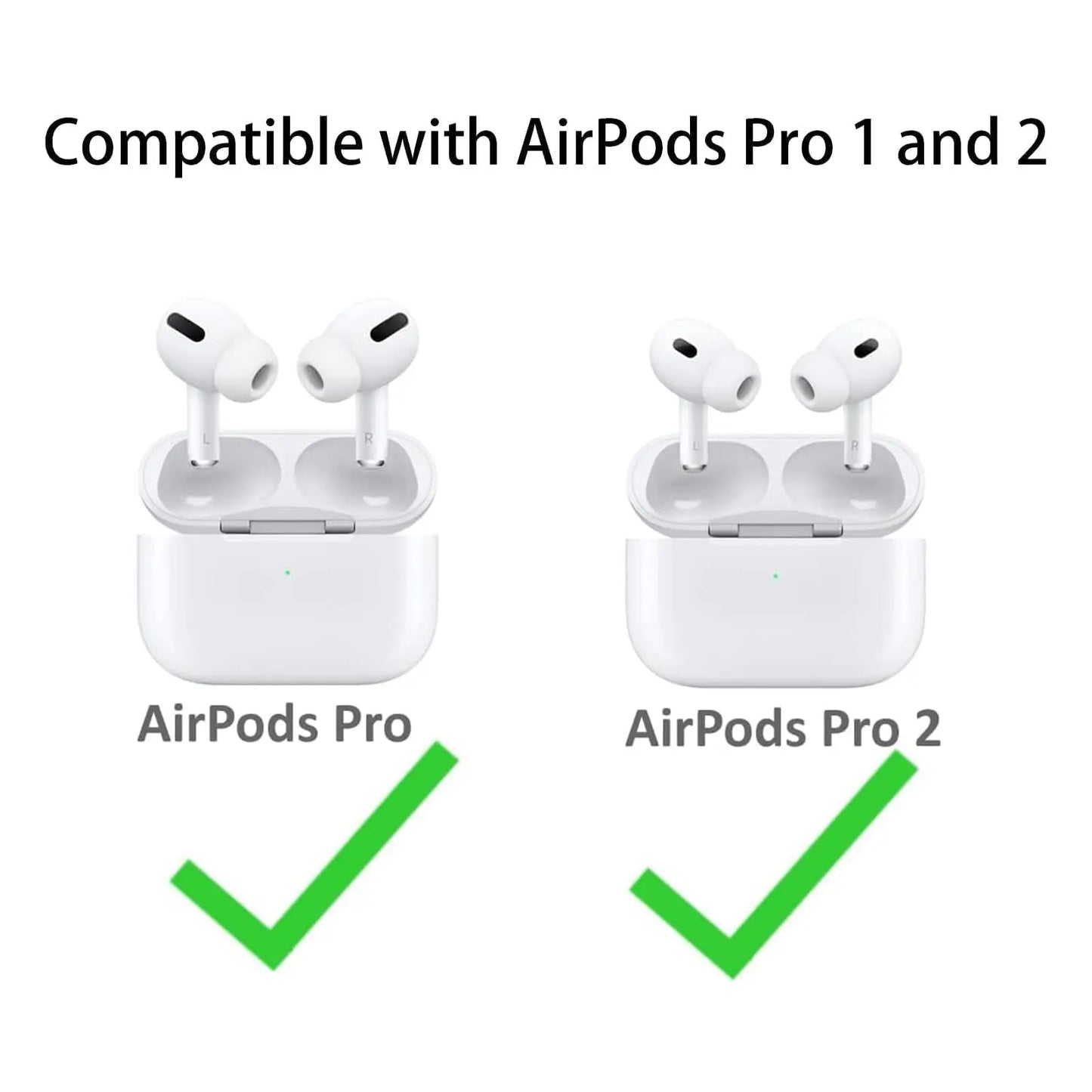 Memory Foam Ear Tips for AirPods Pro – 3pcs Soft Silicone Covers