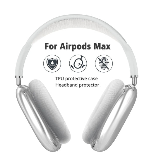 Transparent TPU Case for AirPods Max | Soft Anti-Scratch Protective Cover
