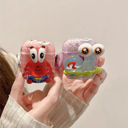 Cute Cartoon Candy Color Case for AirPods 4/3/2/1 & Pro/Pro2 with Hook