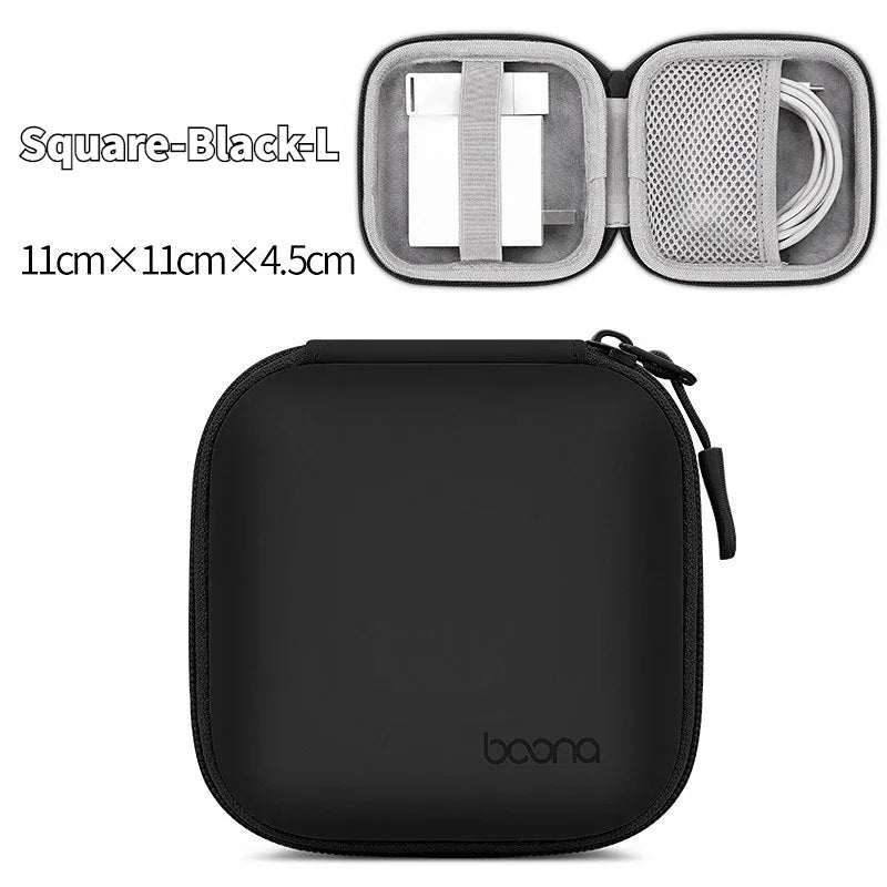 Mini Hard Shell Storage Case for Earphones, Chargers & USB Drives