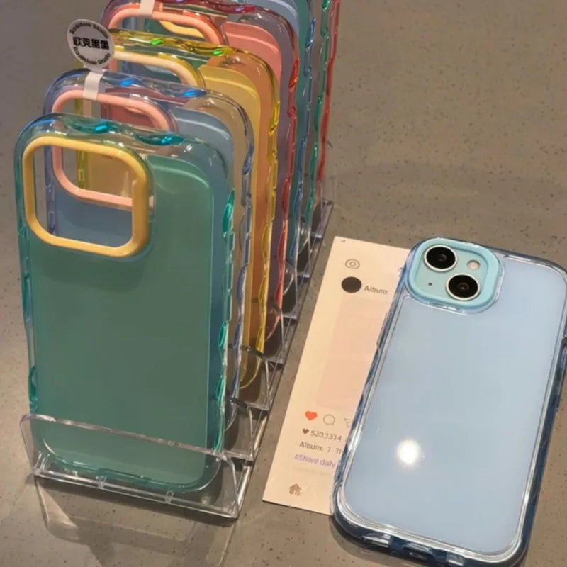 Luxury Jelly Candy Shockproof Case for iPhone 16–14 Plus Pro Max