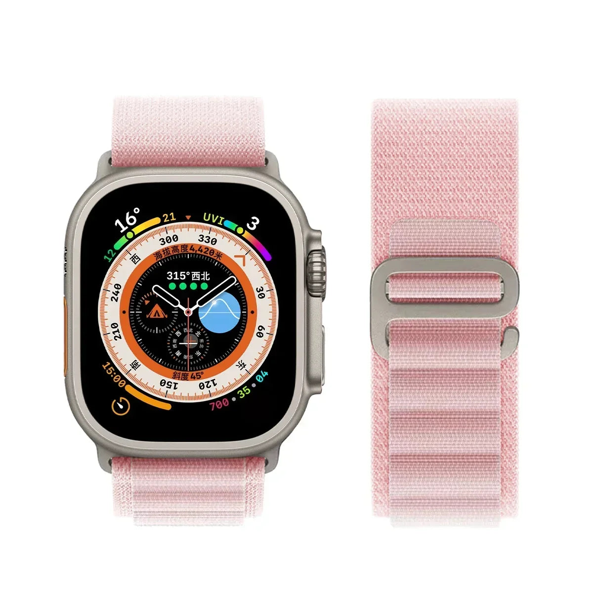 Alpine Nylon Strap for Apple Watch Bands 38-49mm - Ultra 2 Series 9 SE