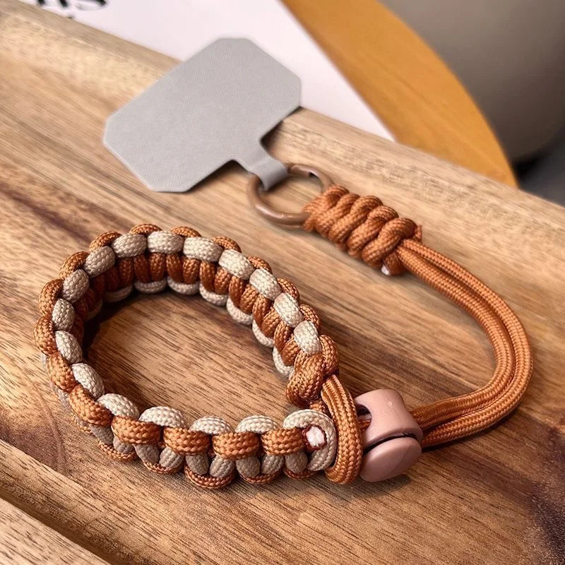 Handwoven Adjustable Phone Lanyard Strap β Anti-Drop Outdoor Wrist Rope