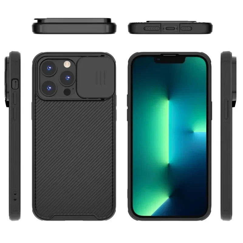 Magnetic Case for iPhone 16–11 Pro Max with Slide Lens Protection Cover