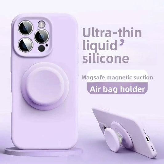 New Silicone Macaron Magnetic GripTok Stand for MagSafe Phone Holder Bracket