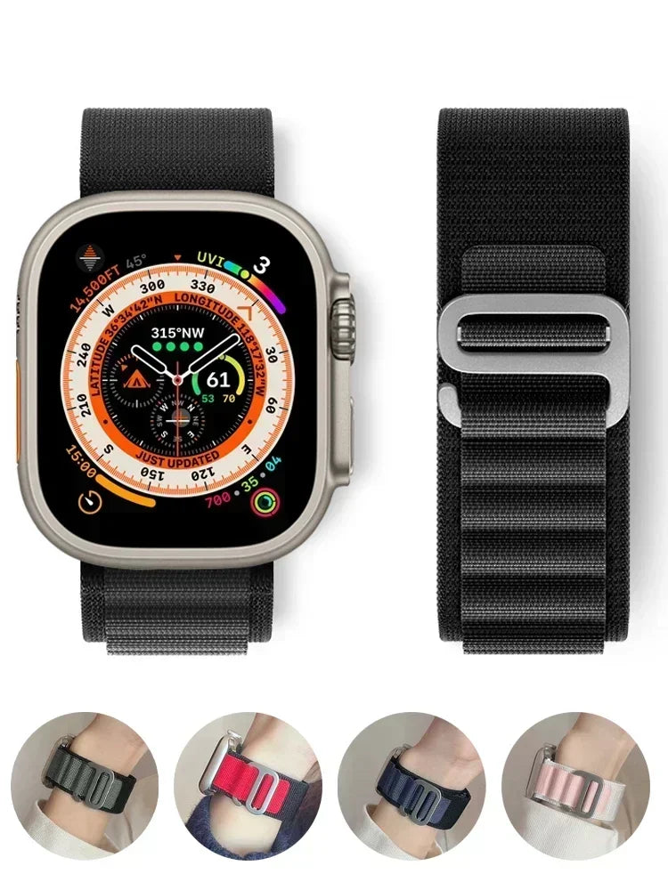 Alpine Loop Strap for Apple Watch Ultra 2 & Series 10–1, 38–49mm
