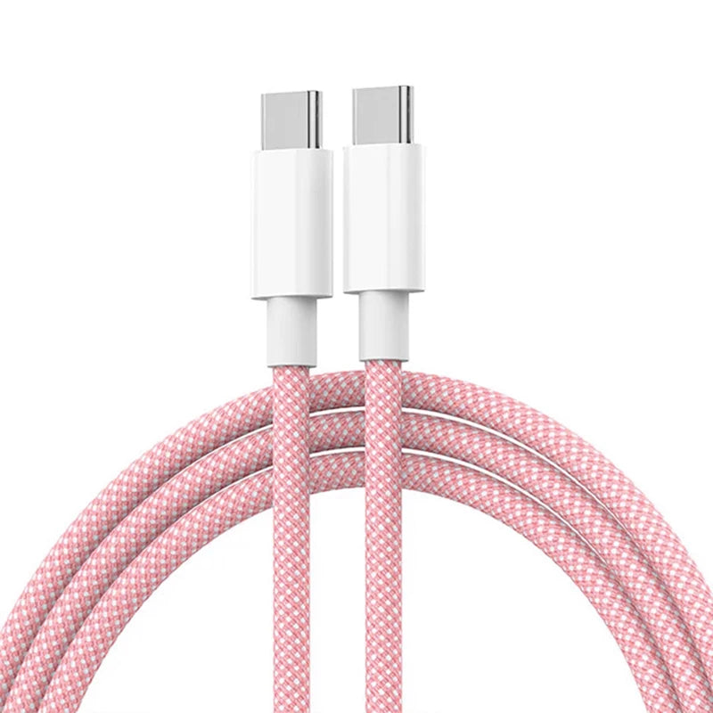 60W USB-C to USB-C Fast Charging Cable – PD Power & Data for iPhone & Android