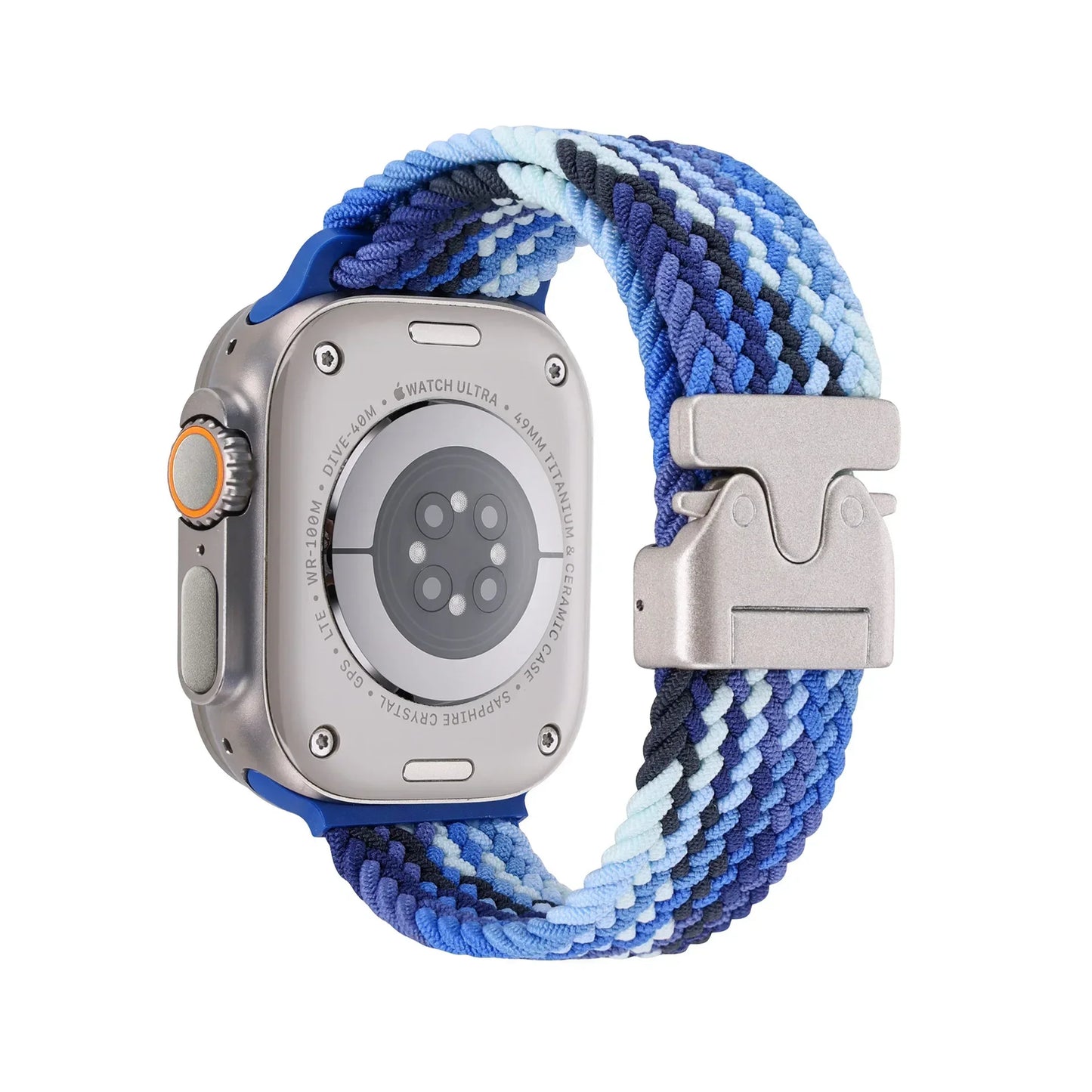 Braided Magnetic Band for Apple Watch 44mm–49mm Ultra 2/Series 10–6/SE
