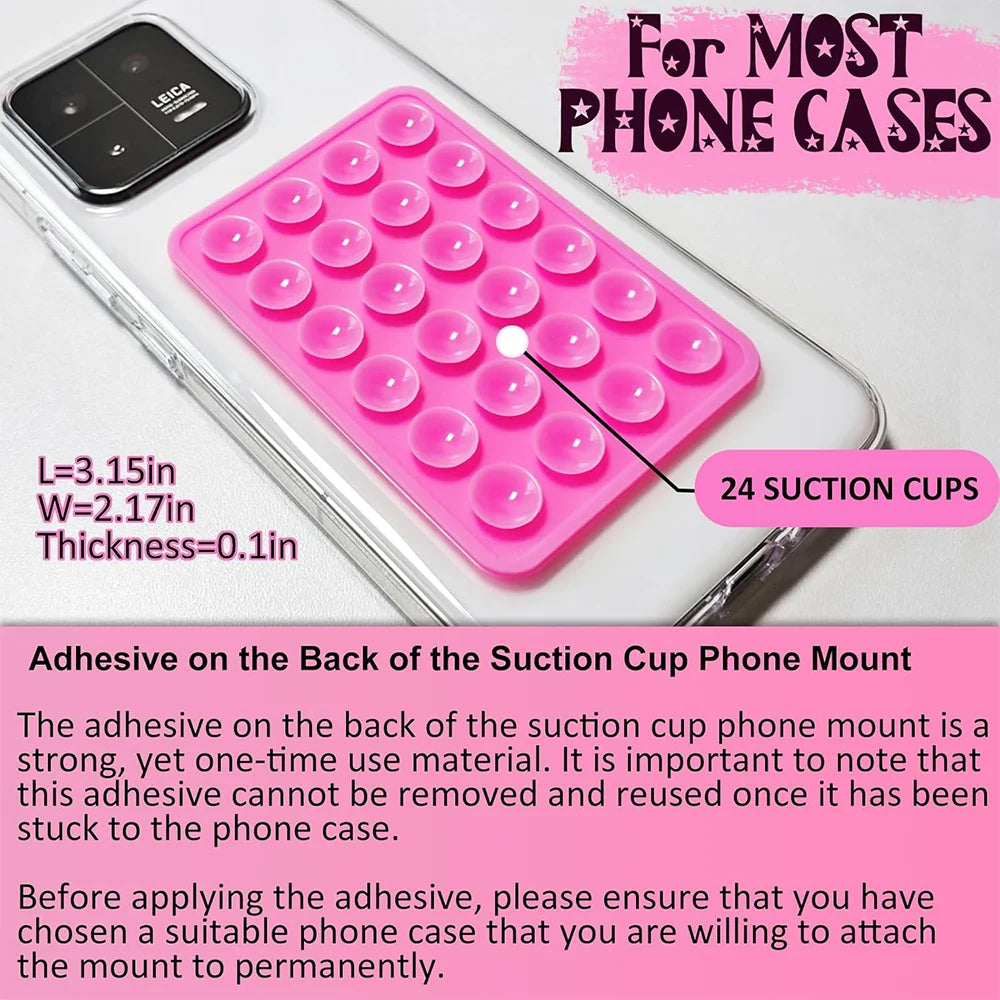 Candy Color Silicone Suction Phone Holder for Selfies & Videos