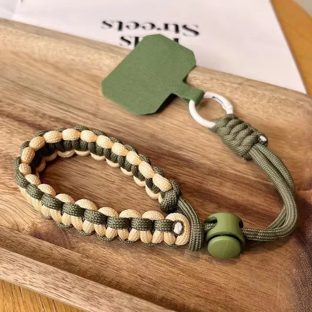 Handwoven Adjustable Phone Lanyard Strap β Anti-Drop Outdoor Wrist Rope