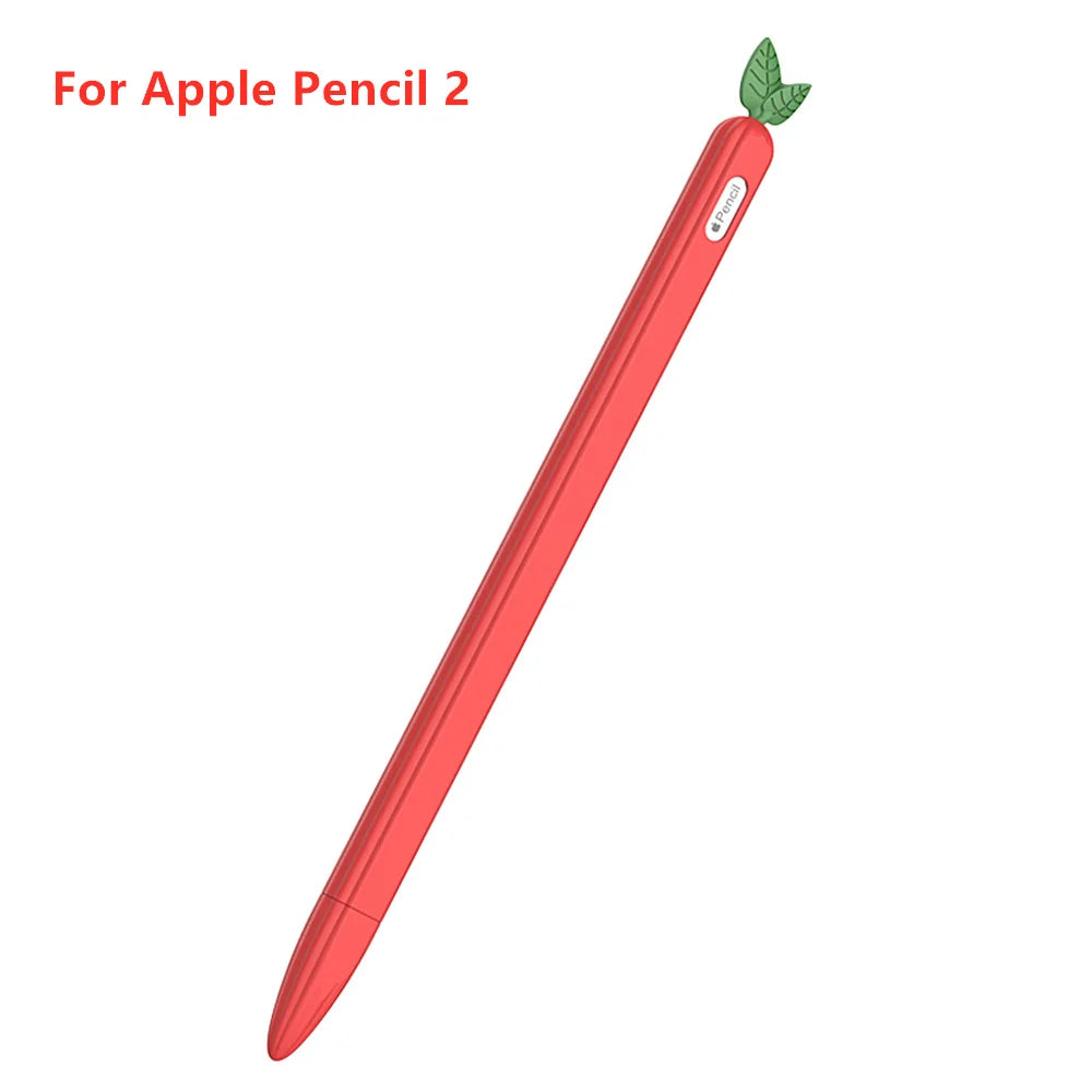 Cute Vegetable Silicone Case for Apple Pencil 1st & 2nd Gen Protective Sleeve